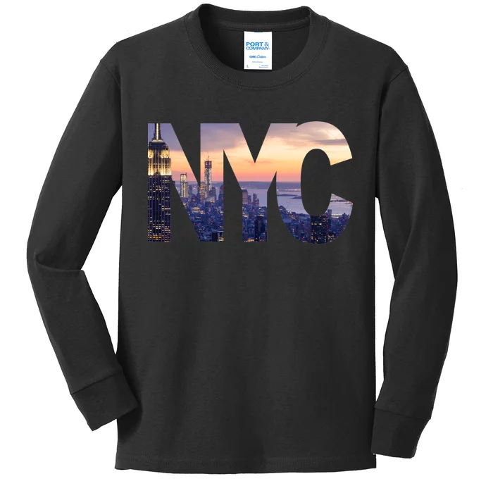 City Of NYC Kids Long Sleeve Shirt