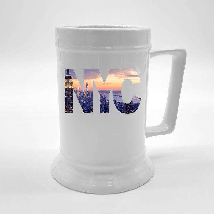 City Of NYC Front & Back Beer Stein