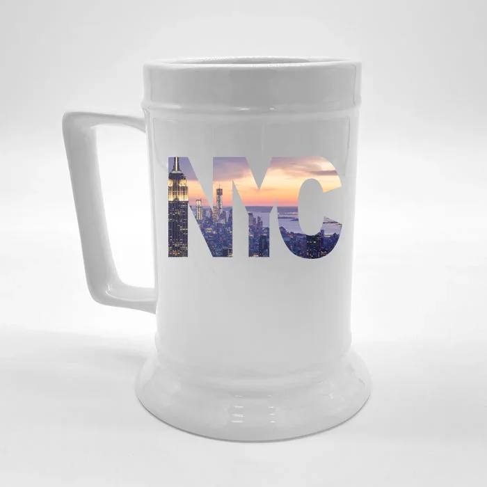 City Of NYC Front & Back Beer Stein