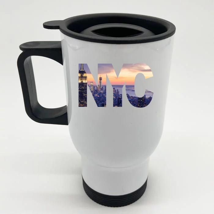 City Of NYC Front & Back Stainless Steel Travel Mug