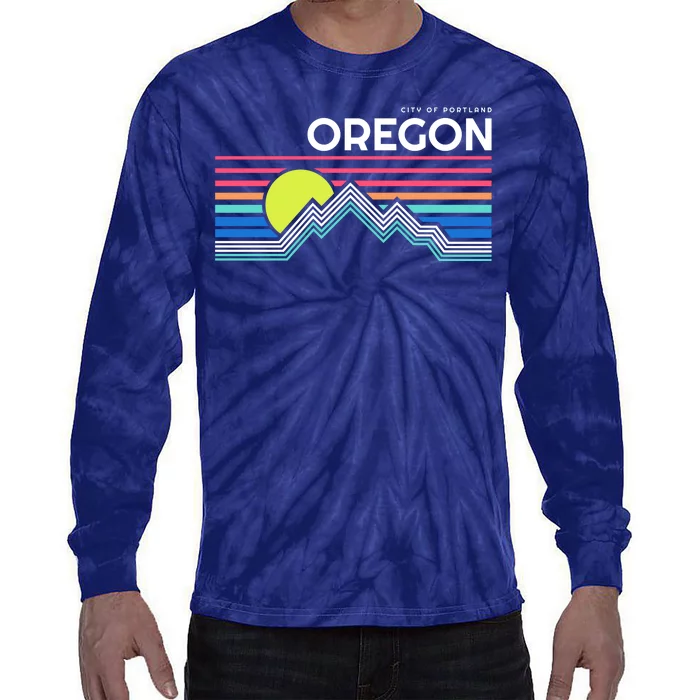 City of Portland Oregon Tie-Dye Long Sleeve Shirt