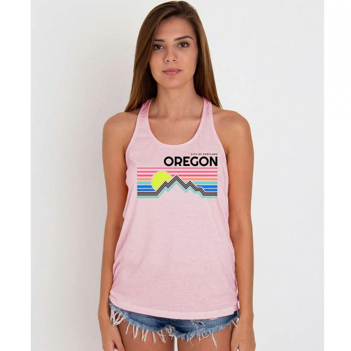 City of Portland Oregon Women's Knotted Racerback Tank