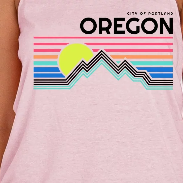 City of Portland Oregon Women's Knotted Racerback Tank