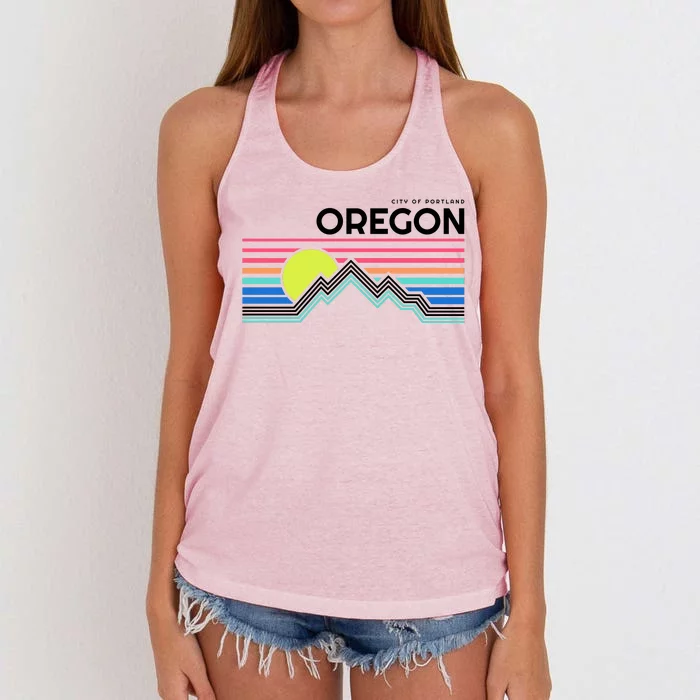 City of Portland Oregon Women's Knotted Racerback Tank