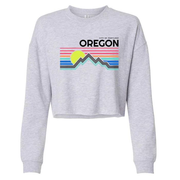 City of Portland Oregon Cropped Pullover Crew