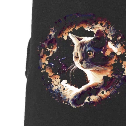 Cat In Universe Space Cat Doggie 3-End Fleece Hoodie