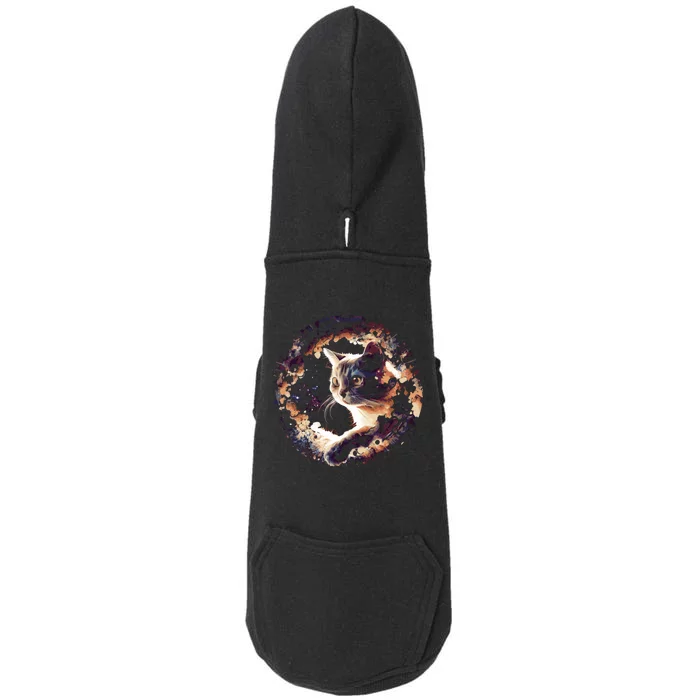 Cat In Universe Space Cat Doggie 3-End Fleece Hoodie