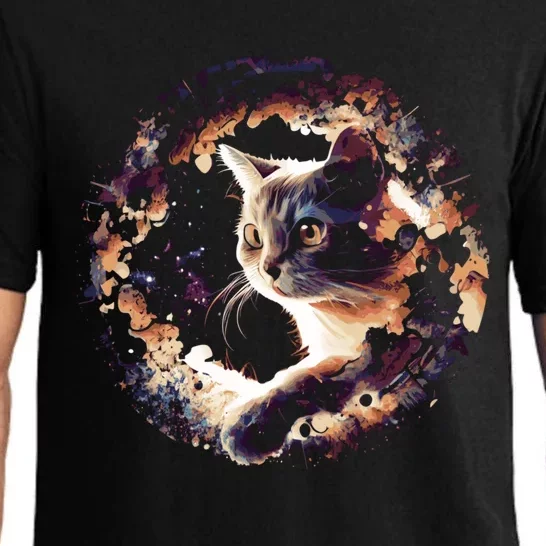 Cat In Universe Space Cat Pajama Set