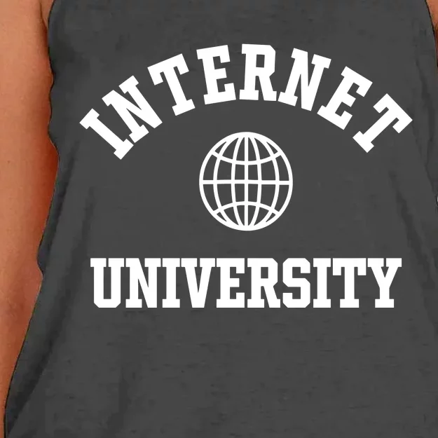 Clickhole Internet University Women's Knotted Racerback Tank