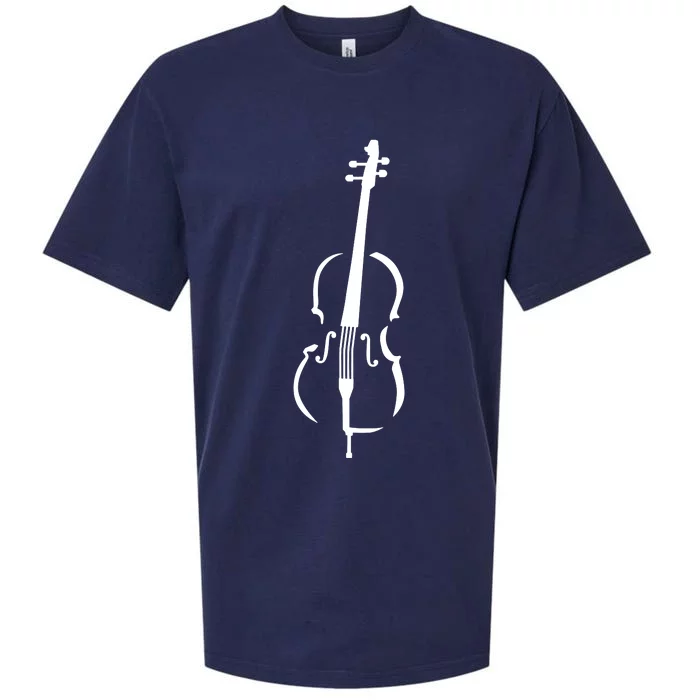 Cello Instrument Vintage Sueded Cloud Jersey T-Shirt