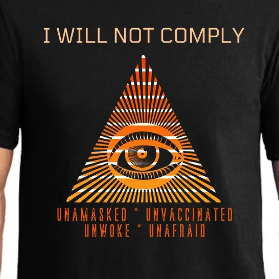 Conservative I Will Not Comply Pajama Set