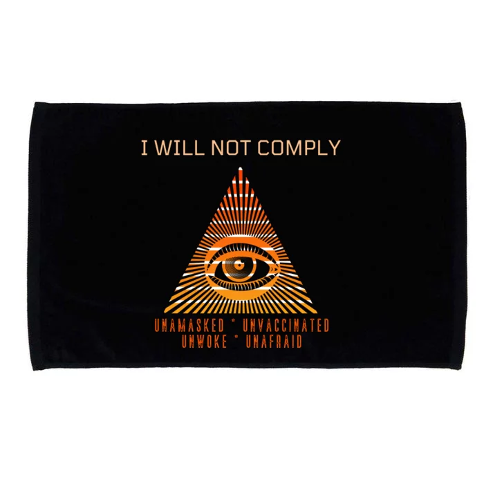 Conservative I Will Not Comply Microfiber Hand Towel