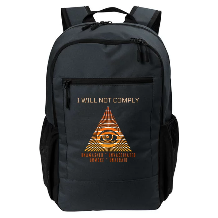 Conservative I Will Not Comply Daily Commute Backpack