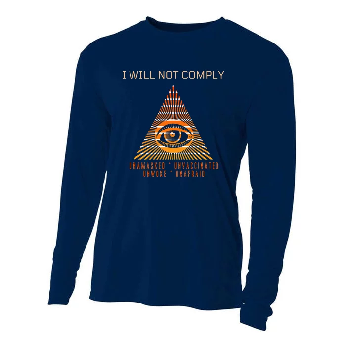 Conservative I Will Not Comply Cooling Performance Long Sleeve Crew