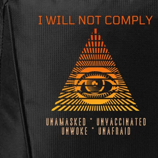 Conservative I Will Not Comply City Backpack