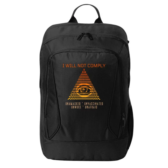 Conservative I Will Not Comply City Backpack