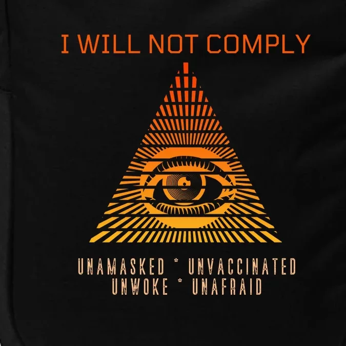 Conservative I Will Not Comply Impact Tech Backpack