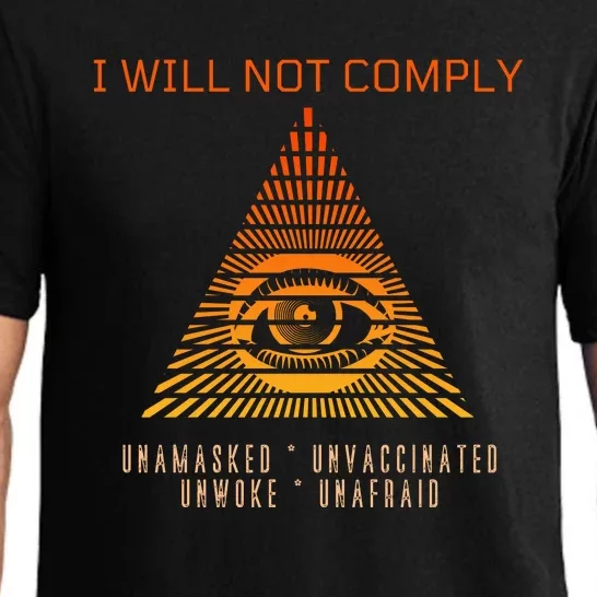 Conservative I Will Not Comply Pajama Set