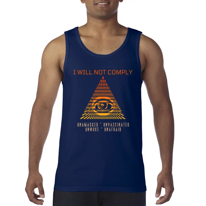 Conservative I Will Not Comply Tank Top