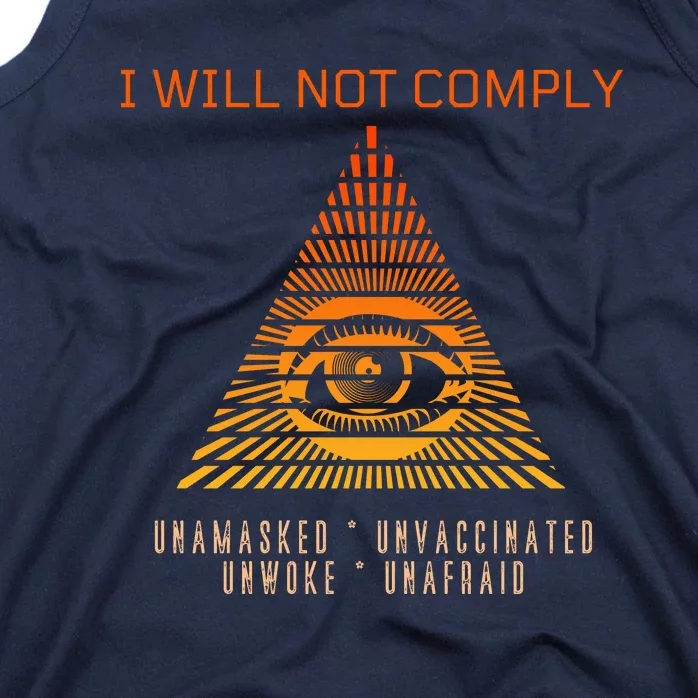 Conservative I Will Not Comply Tank Top