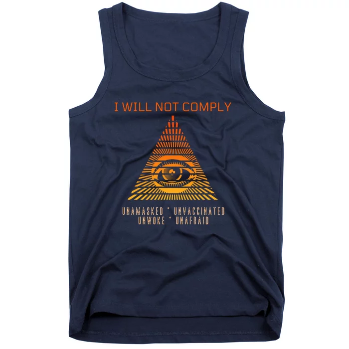 Conservative I Will Not Comply Tank Top