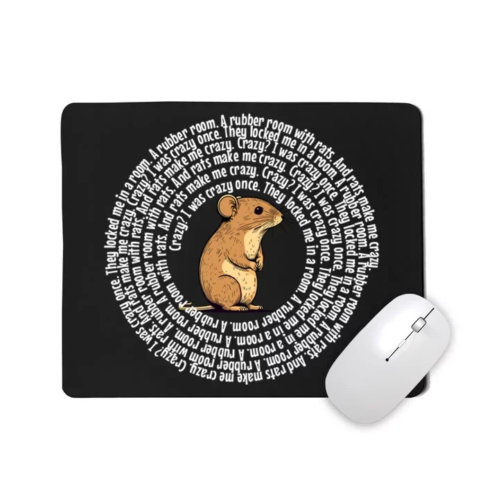 Crazy I Was Crazy Once Funny Oddly Specific Meme Mousepad