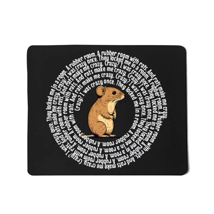 Crazy I Was Crazy Once Funny Oddly Specific Meme Mousepad