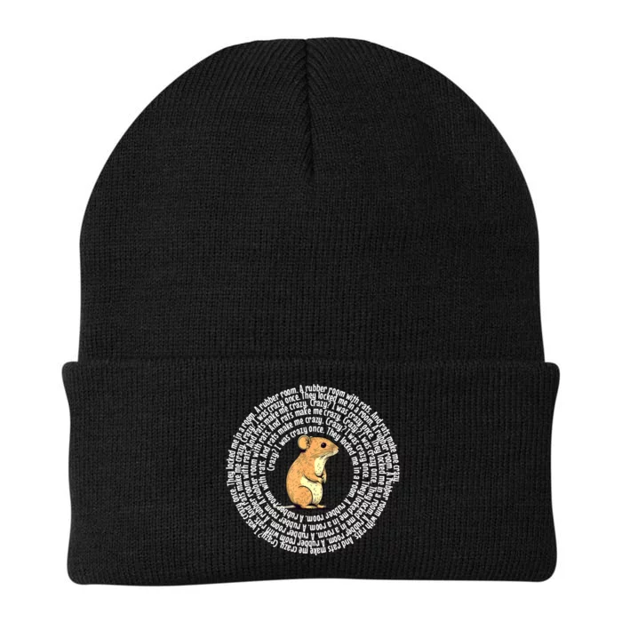 Crazy I Was Crazy Once Funny Oddly Specific Meme Knit Cap Winter Beanie