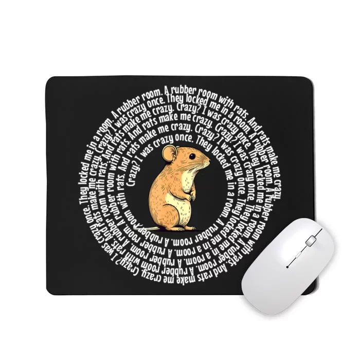 Crazy I Was Crazy Once Funny Oddly Specific Meme Mousepad