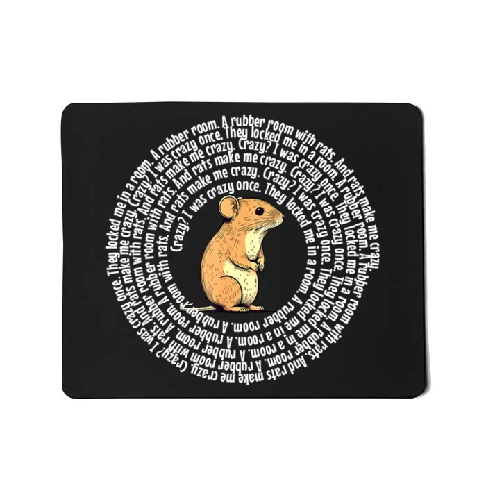 Crazy I Was Crazy Once Funny Oddly Specific Meme Mousepad