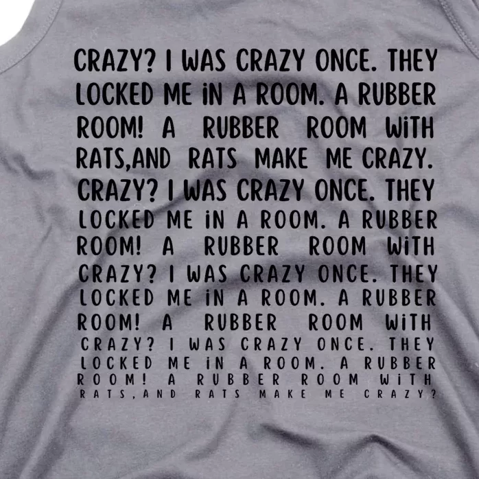 Crazy I Was Crazy Once Meme Tank Top