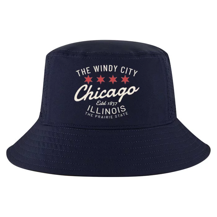 Chicago Illinois Windy City Estd 1837 Prairie State Souvenir Cool Comfort Performance Bucket Hat