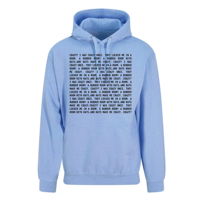 Crazy I Was Crazy Once Meme Unisex Surf Hoodie