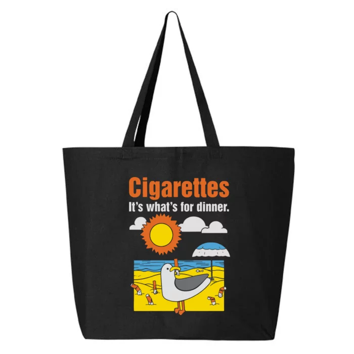 Cigarettes It’S What’S For Dinner 25L Jumbo Tote