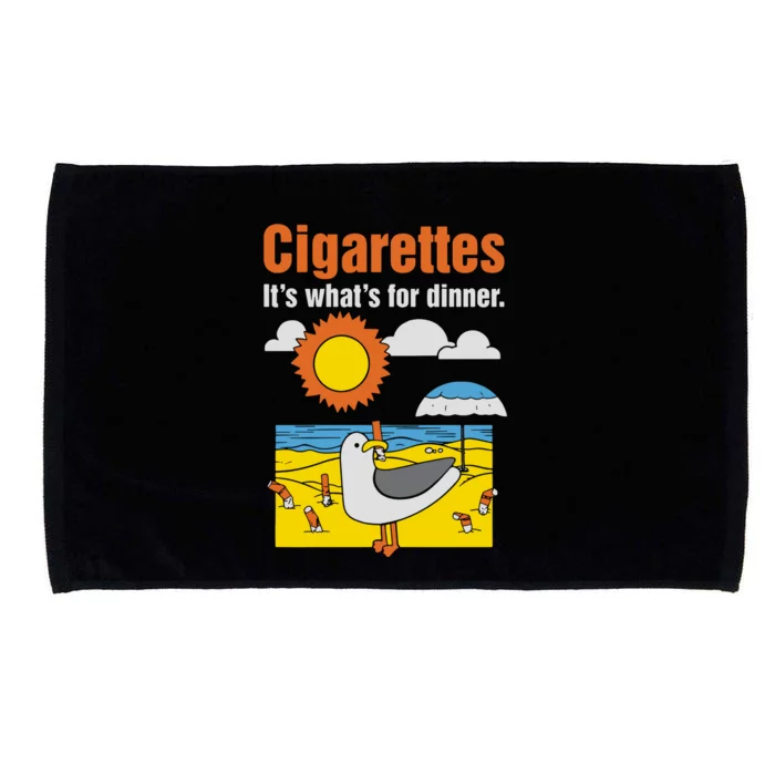 Cigarettes It’S What’S For Dinner Microfiber Hand Towel