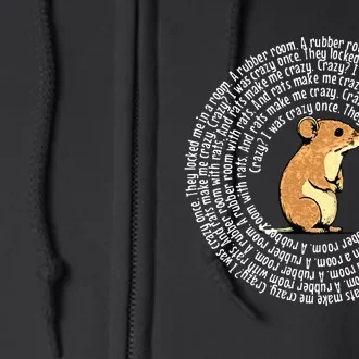 Crazy I Was Crazy Once Funny Oddly Specific Meme Full Zip Hoodie