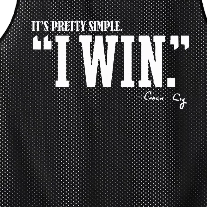 C.I.G.N.E.T.T.I I Win Coach Cig Mesh Reversible Basketball Jersey Tank