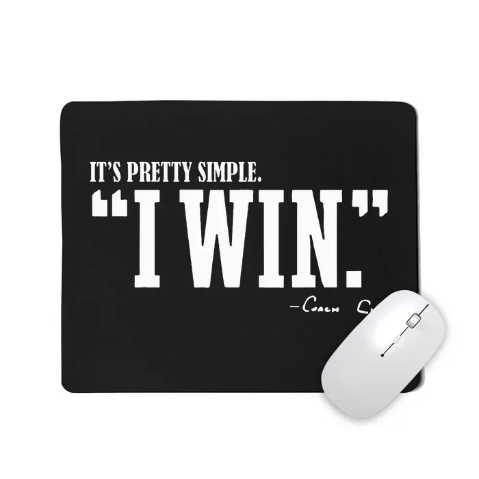 C.I.G.N.E.T.T.I I Win Coach Cig Mousepad