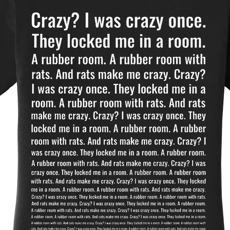 Crazy I Was Crazy Once Funny Trending Meme Women's T-Shirt