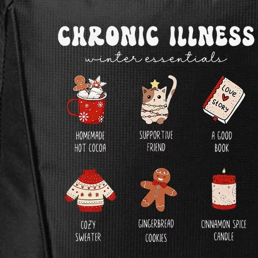 Chronic Illness Warrior Invisible Illness Christmas Support City Backpack