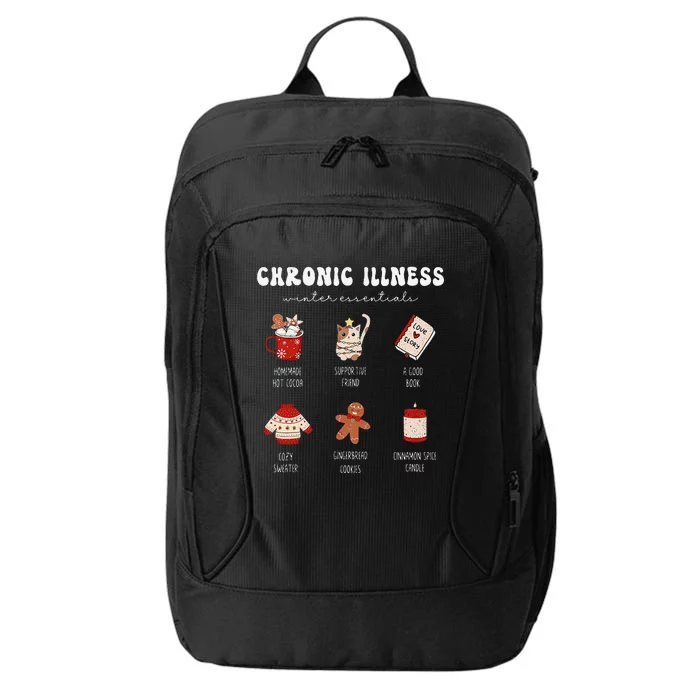 Chronic Illness Warrior Invisible Illness Christmas Support City Backpack