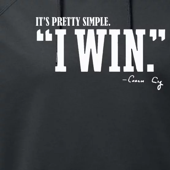 C.I.G.N.E.T.T.I I Win Coach Cig Performance Fleece Hoodie