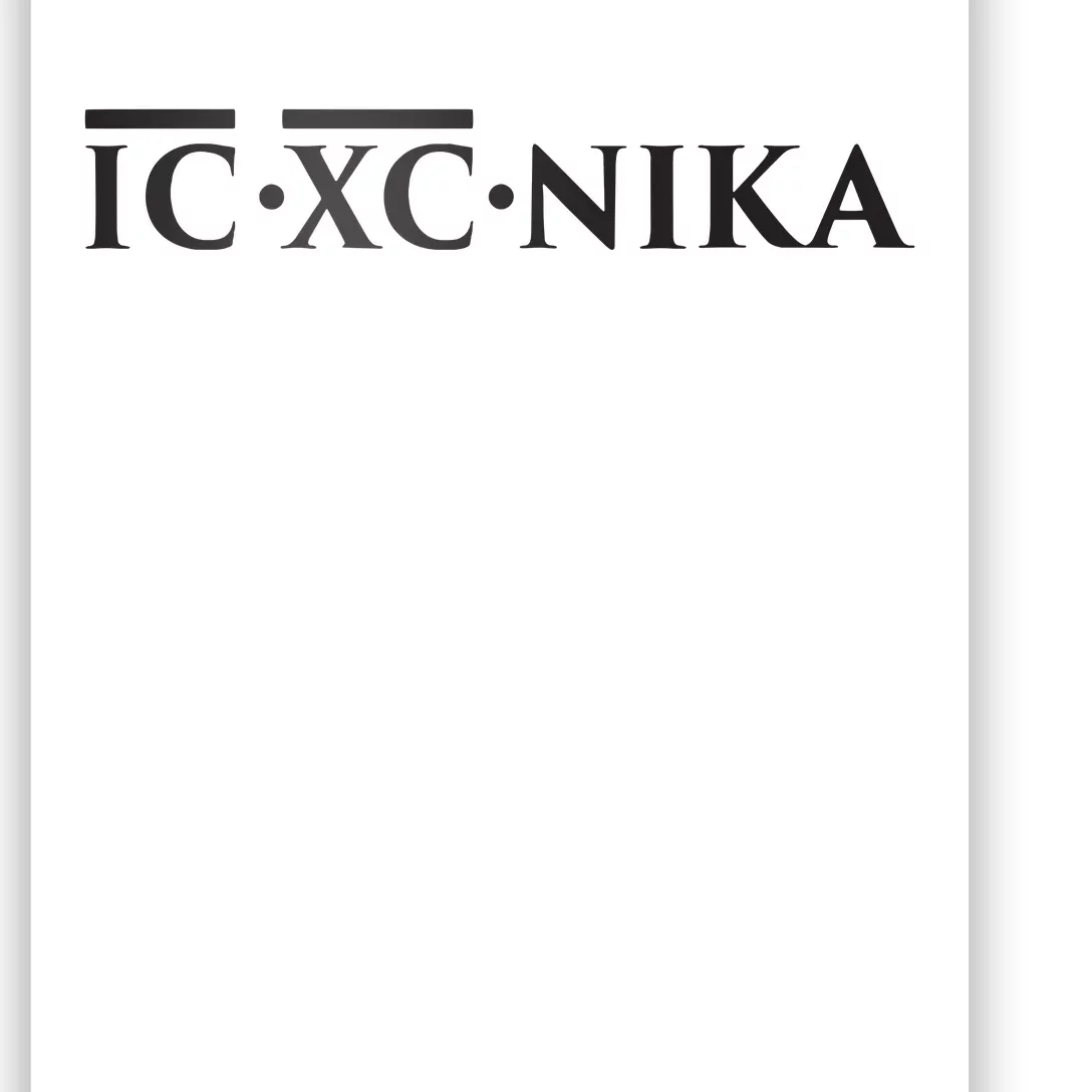 Christian Ic Xc Nika Eastern Orthodox Poster