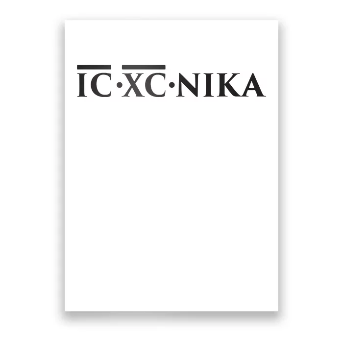 Christian Ic Xc Nika Eastern Orthodox Poster