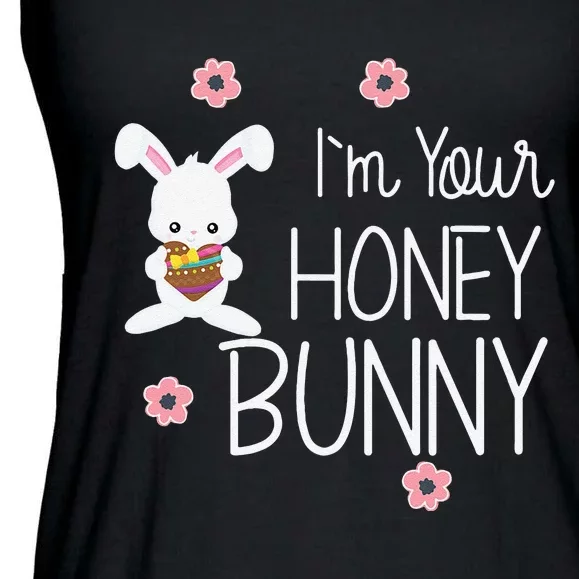 Cute I'm Your Honey Bunny Easter Love Rabbit Ladies Essential Flowy Tank