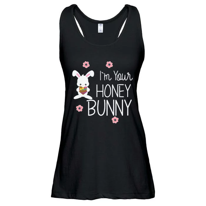 Cute I'm Your Honey Bunny Easter Love Rabbit Ladies Essential Flowy Tank