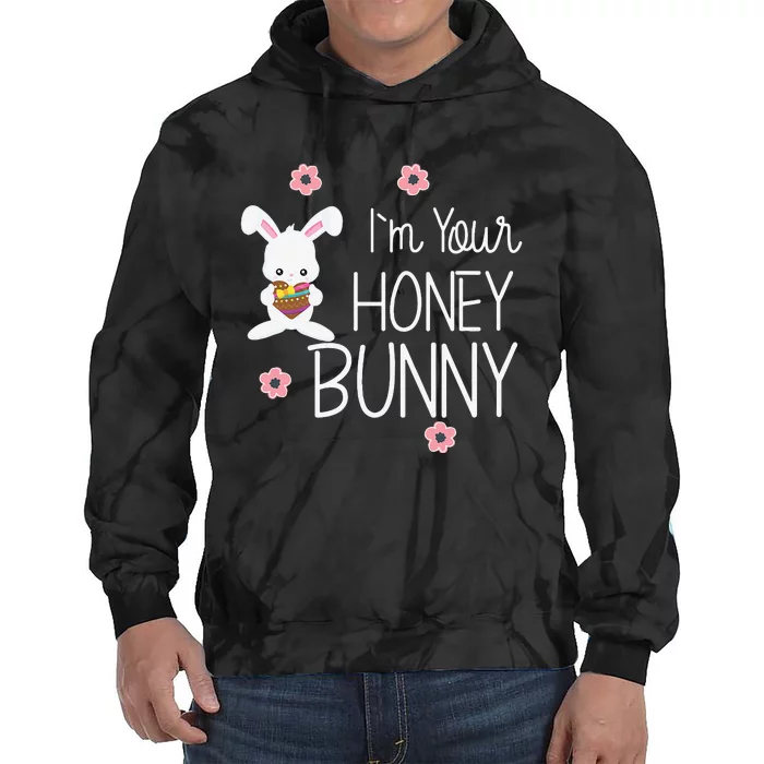 Cute I'm Your Honey Bunny Easter Love Rabbit Tie Dye Hoodie