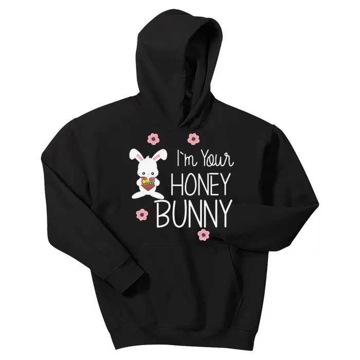 Cute I'm Your Honey Bunny Easter Love Rabbit Kids Hoodie