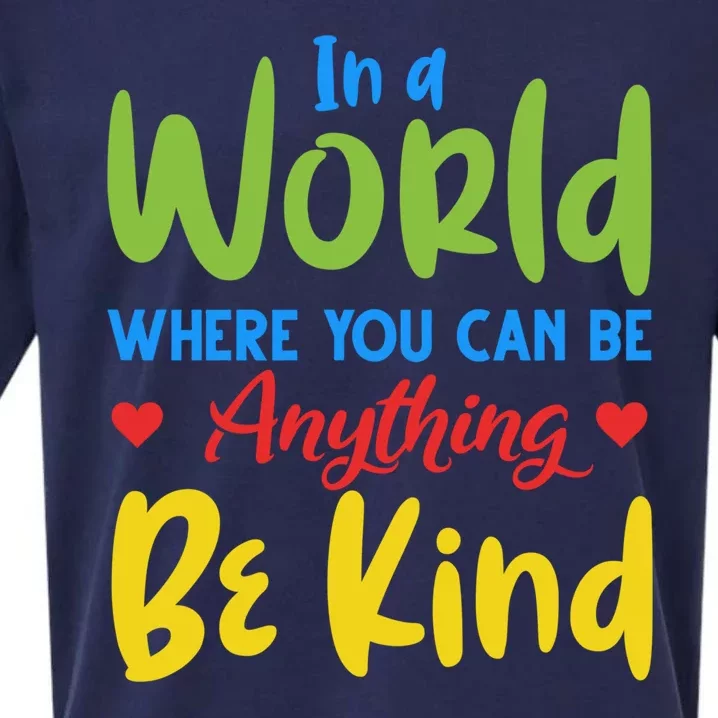 Cute If You Can Be Anything Be Kind Autism Awareness Gift Sueded Cloud Jersey T-Shirt