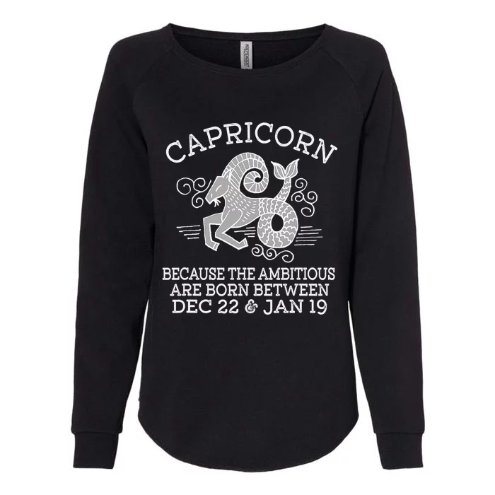 Capricorn January 19 Zodiac Astrology Star Horoscope Sign Womens California Wash Sweatshirt